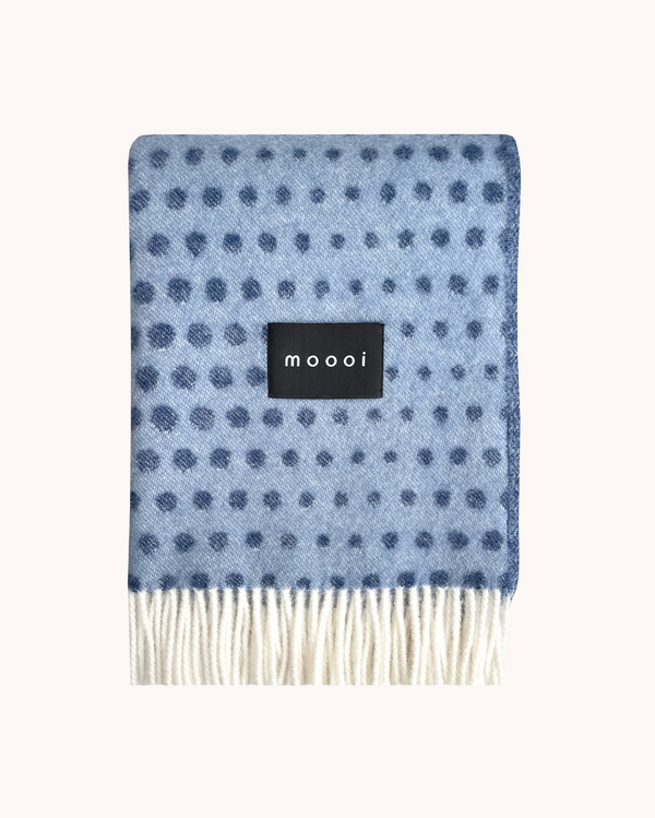 Moooi Blanket - Blooming Seadragon Denim Navy