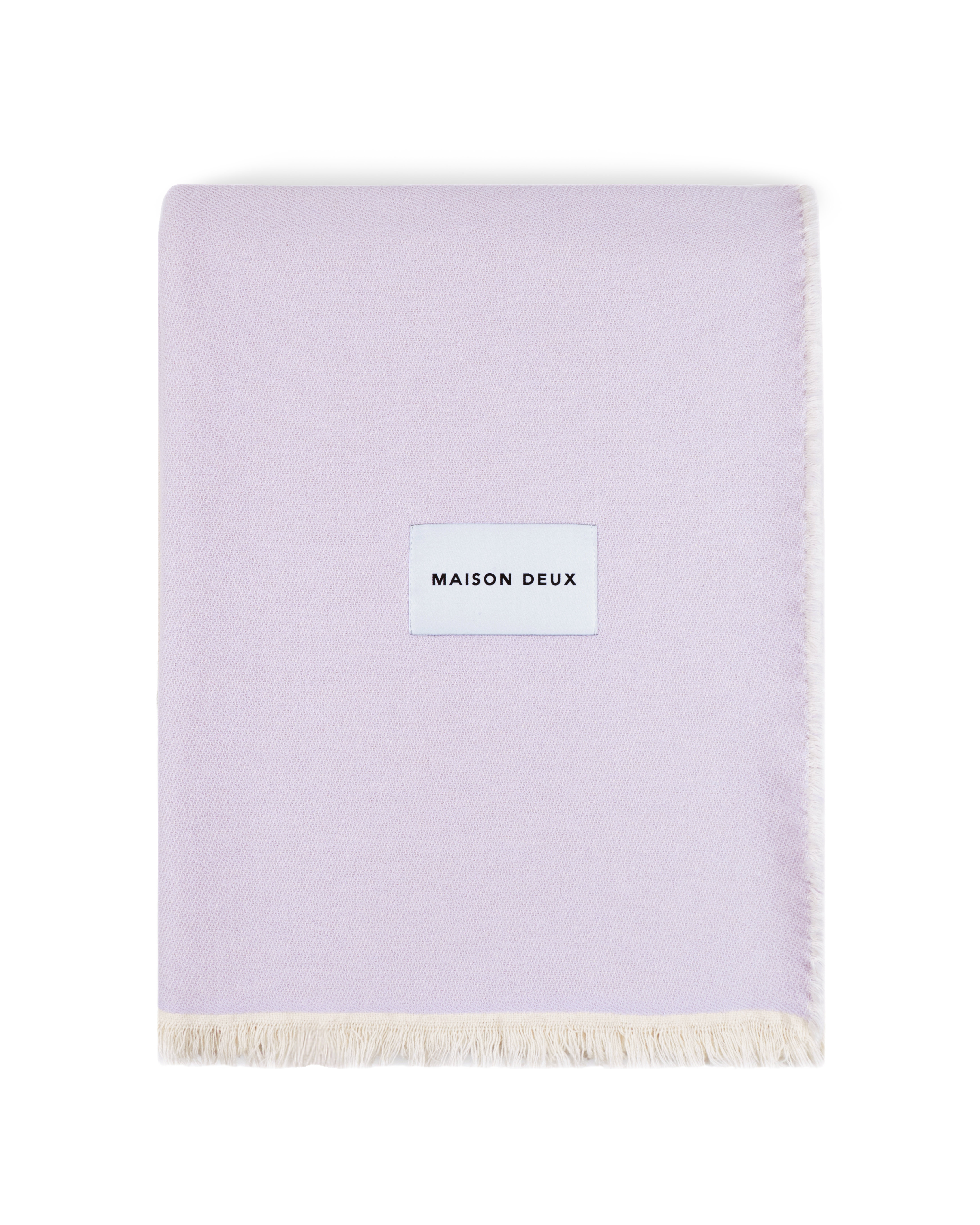 Check Bold Blanket Lilac Forest | Cotton Blanket – Maison Deux