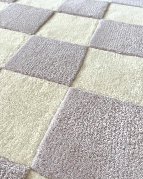Checkerboard Rug Lilac 200 x 300