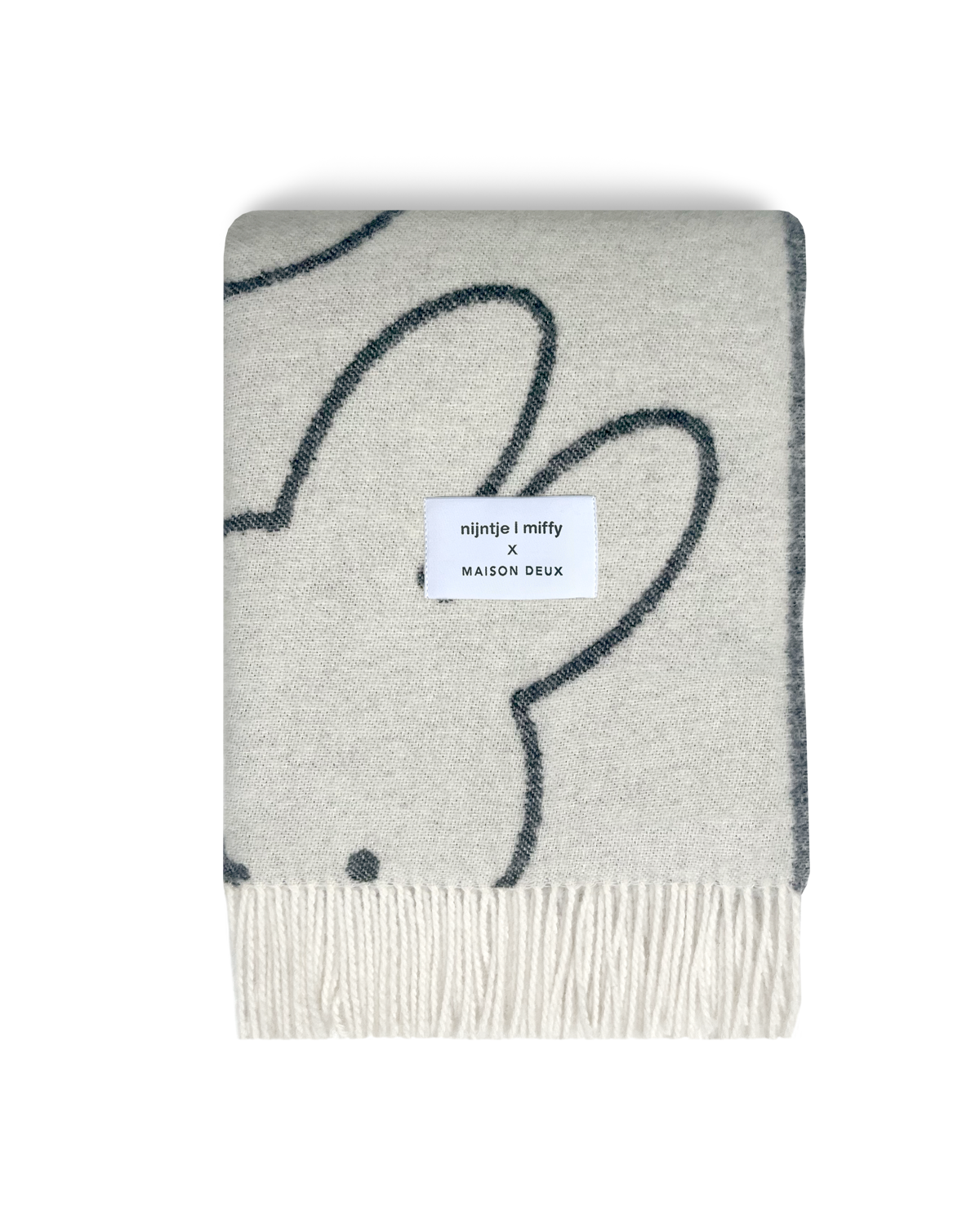 Miffy Blanket White Black – Maison Deux