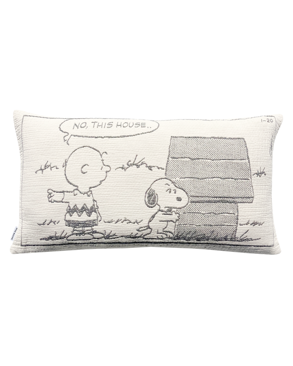 Housse de coussin Peanuts XL garde la maison