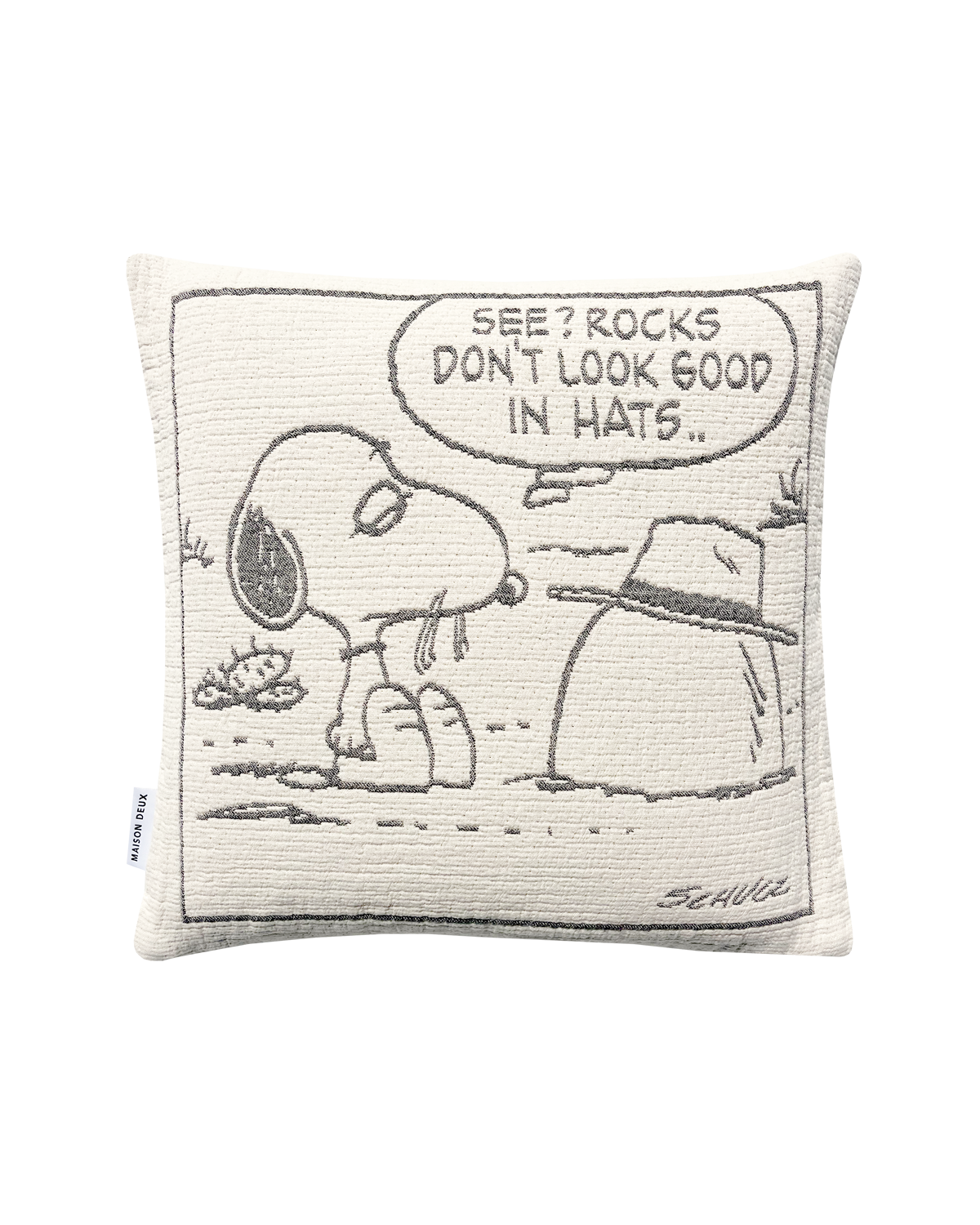 Housse de coussin Peanuts pierre