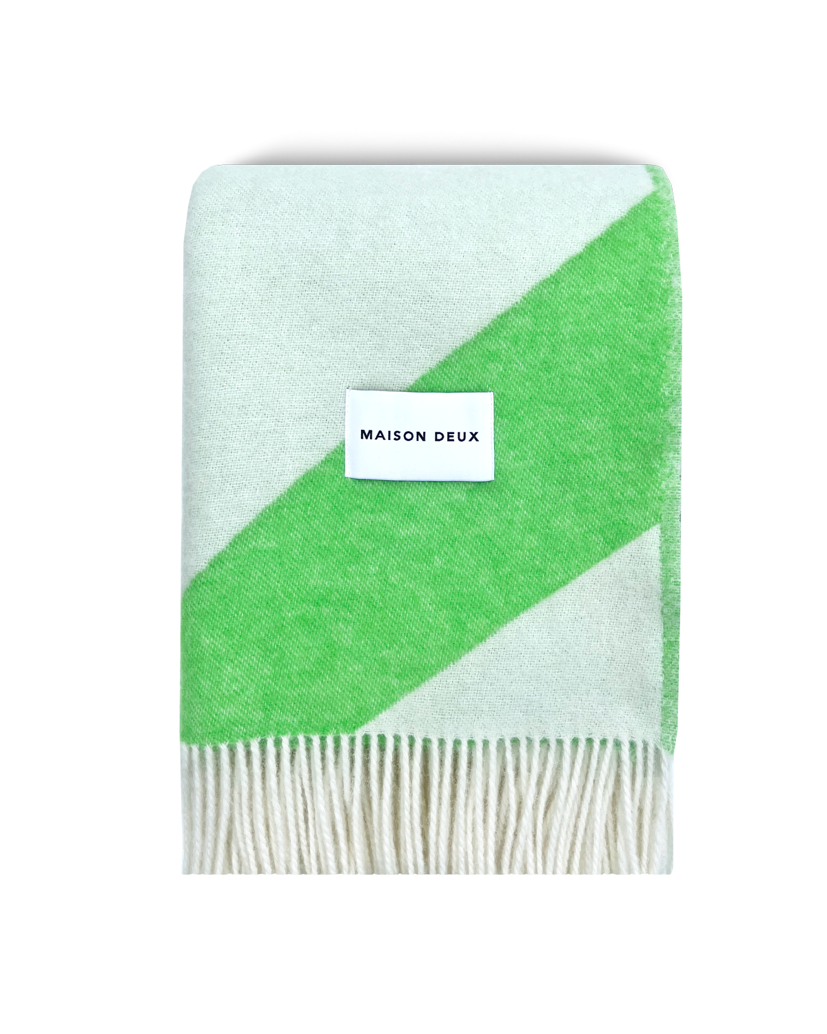 Wool Blanket  Apple White