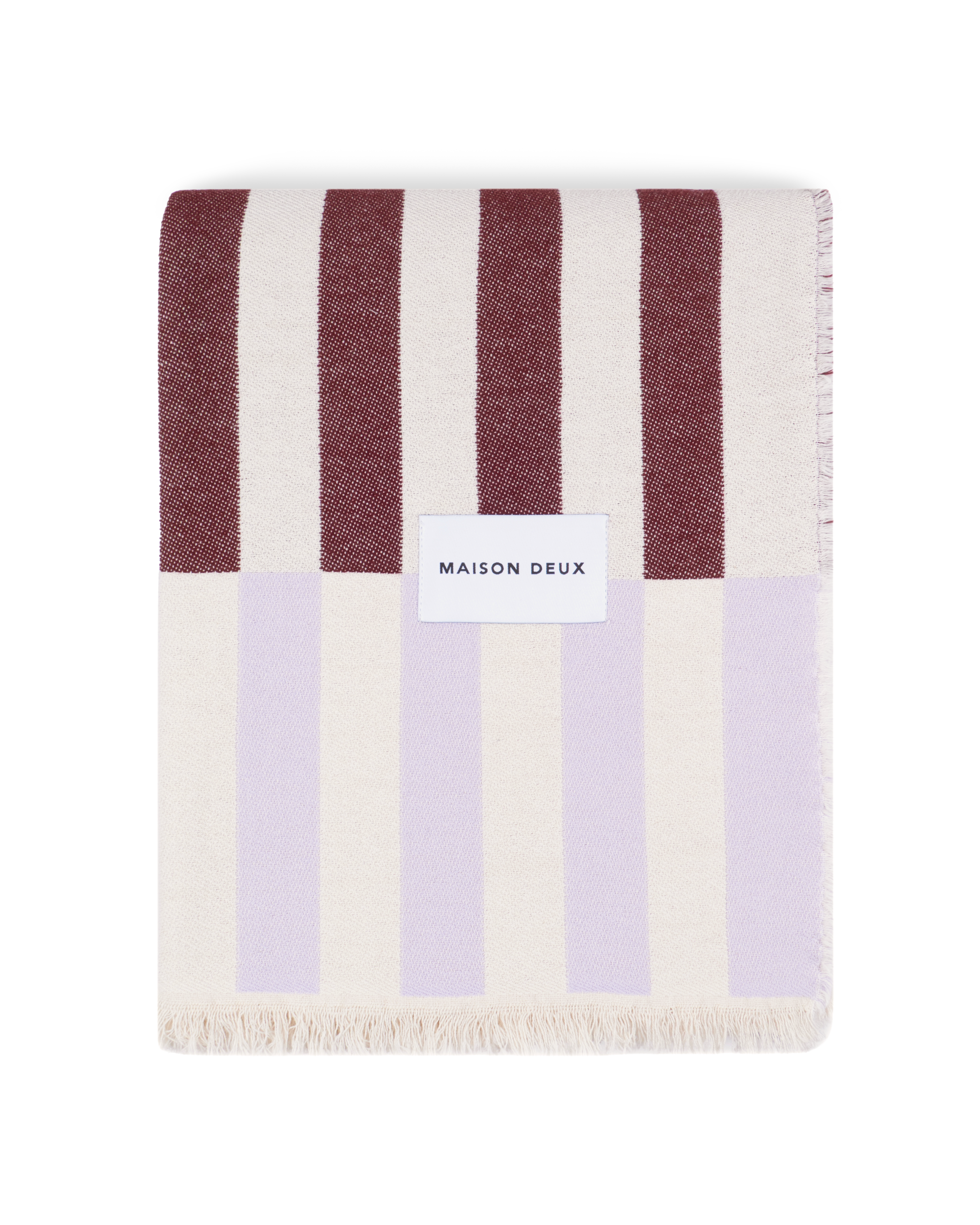 Tiles Blanket Lilac Burgundy – Maison Deux