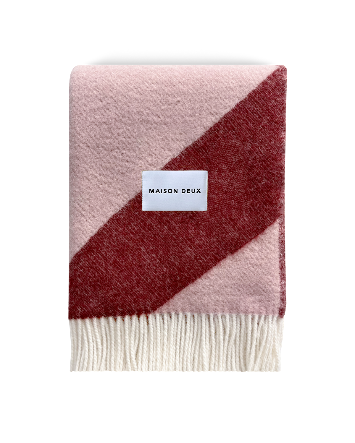 Swirl Decke Rosa-Bordeaux