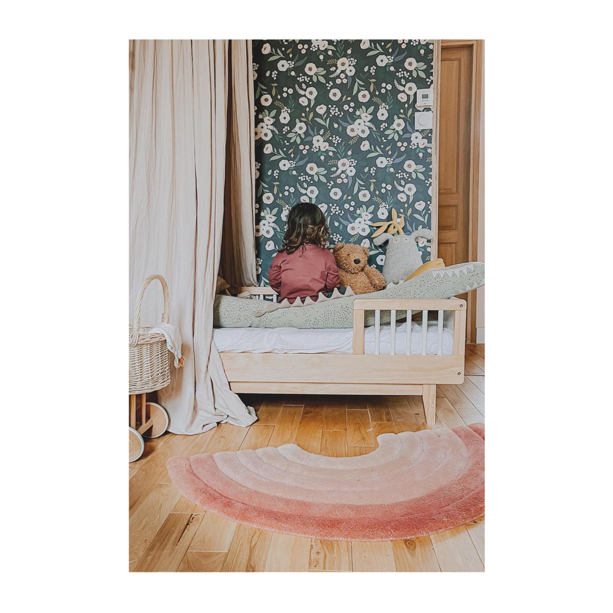 Additional_Rainbow Rug Rusty Pink - Girls Room