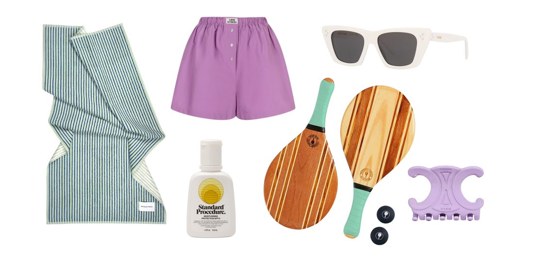 The Striped Beach Towel Every Beach Bag Needs