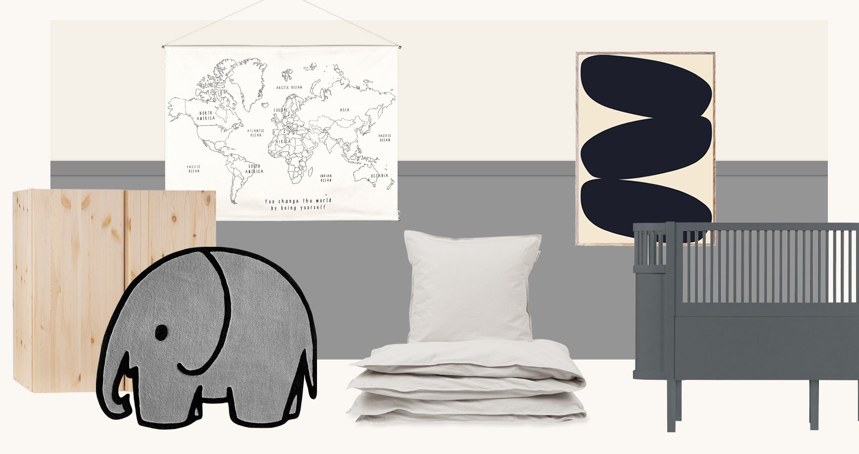 Grey Kids Room Ideas