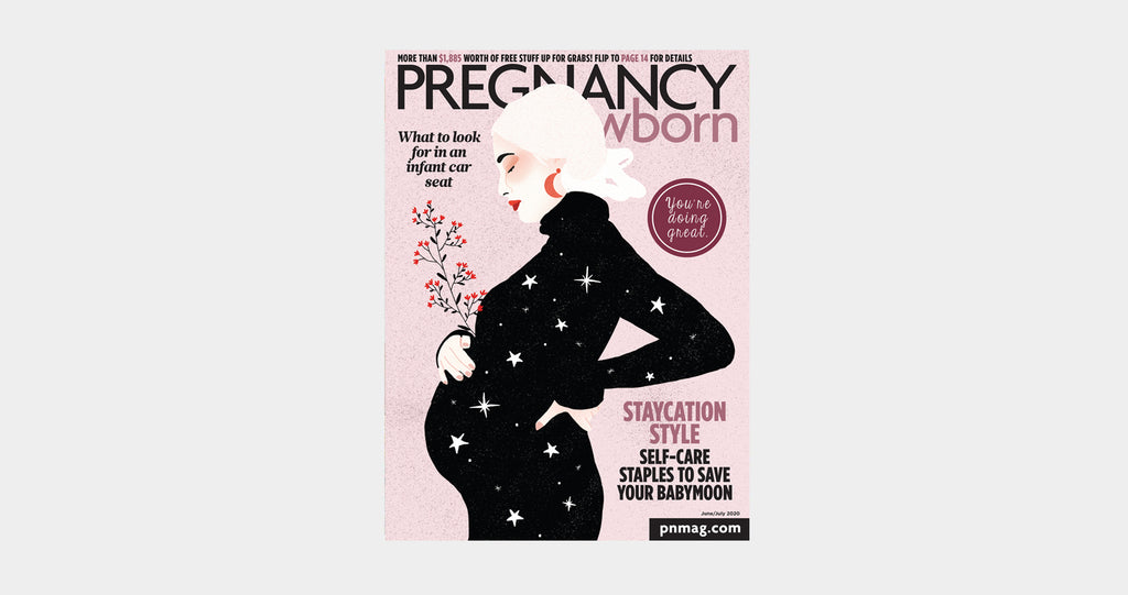 Pregnancy Newborn Magazine Cover June July 2020