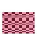 Chalky Check Deurmat Roze Bordeaux