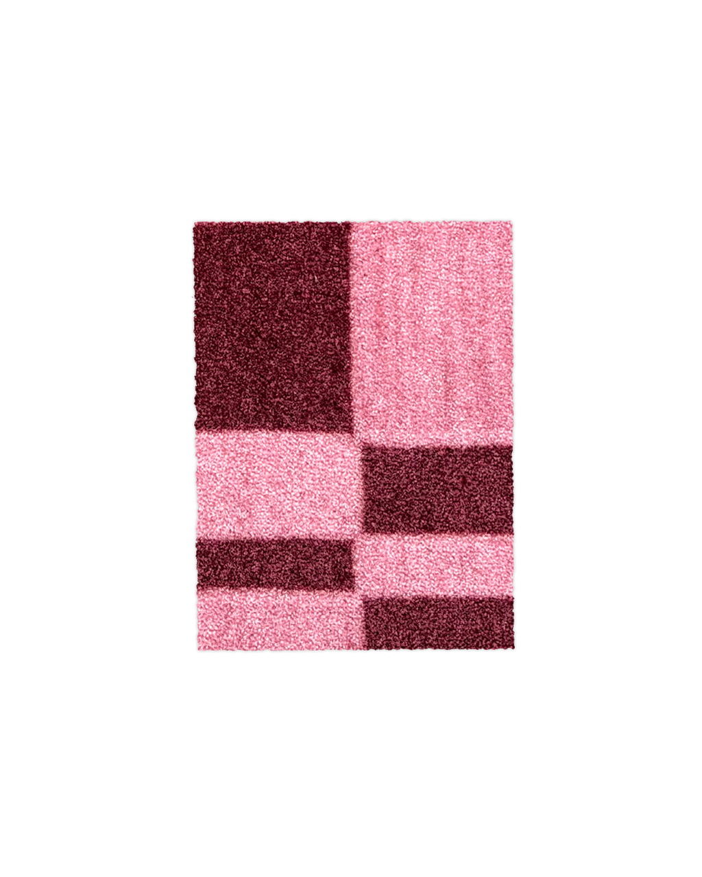 (SAMPLE) Chalky Check Doormat Pink Bordo