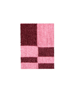 (SAMPLE) Chalky Check Doormat Pink Bordo