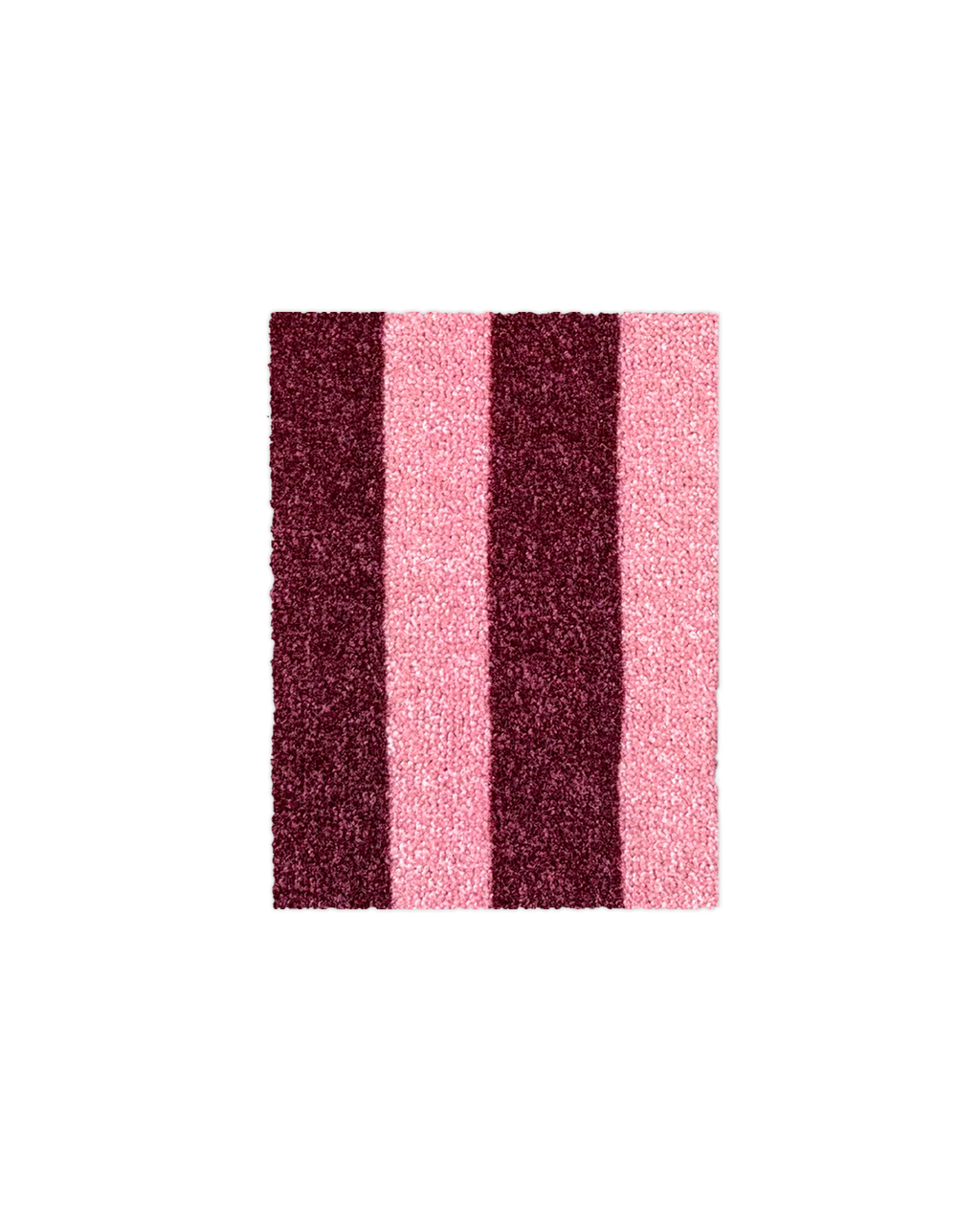 (SAMPLE) Wobbly Stripe Doormat Bordo Pink