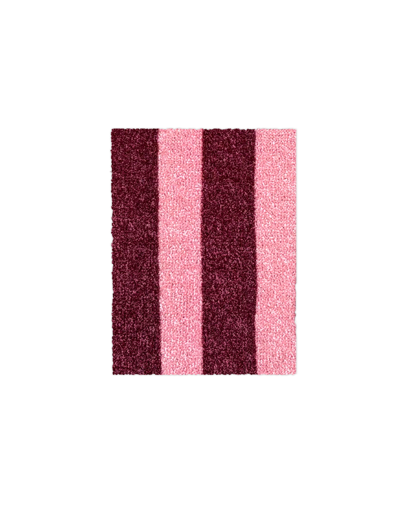 (SAMPLE) Wobbly Stripe Doormat Bordo Pink