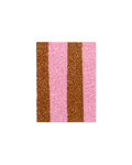 (SAMPLE) Wobbly Stripe Doormat Pink Toffee