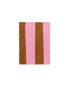 (SAMPLE) Wobbly Stripe Doormat Pink Toffee