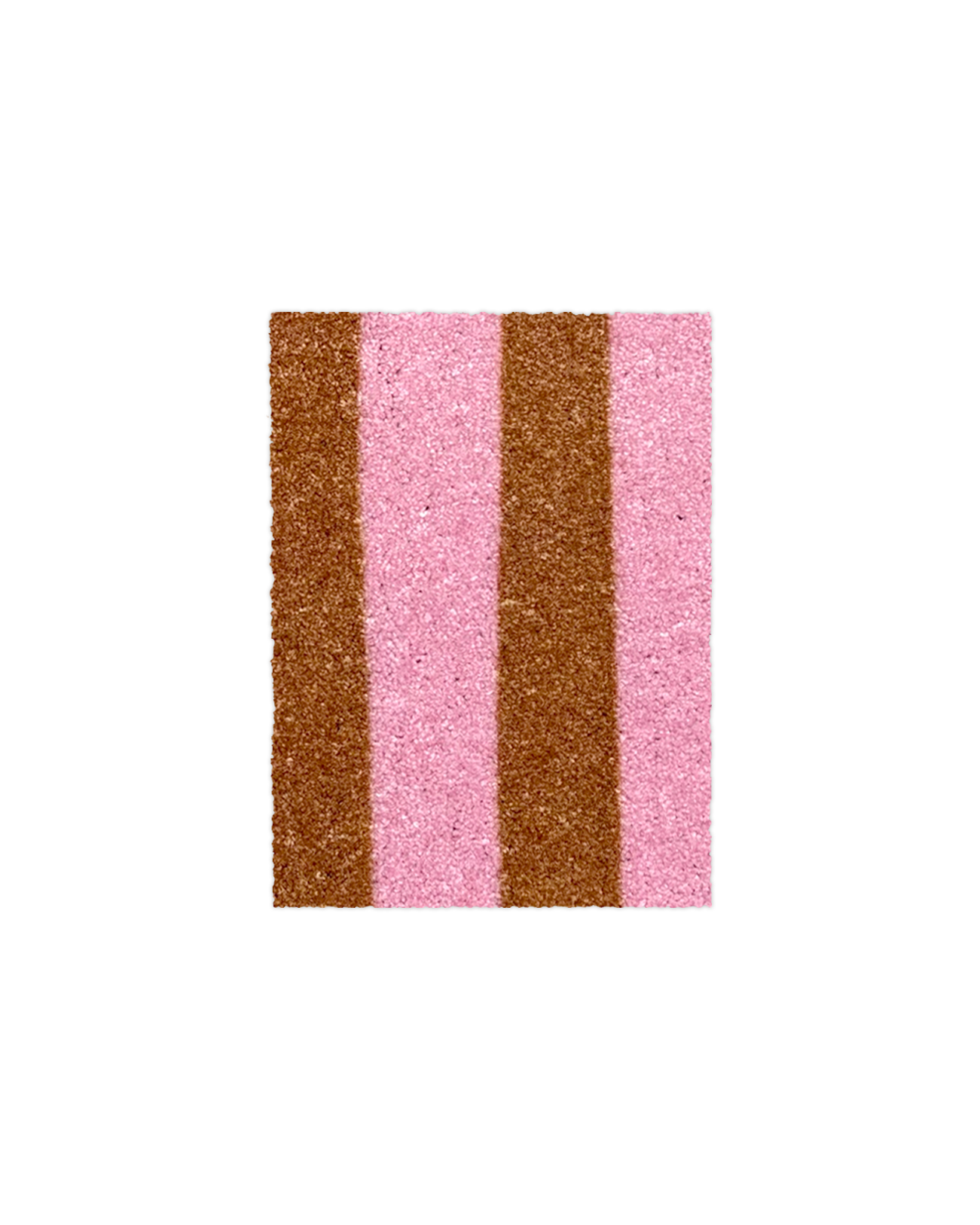 (SAMPLE) Wobbly Stripe Doormat Pink Toffee