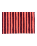 Design Custom Size Doormat Wobbly Stripe Bordeaux Coral | Maison Deux