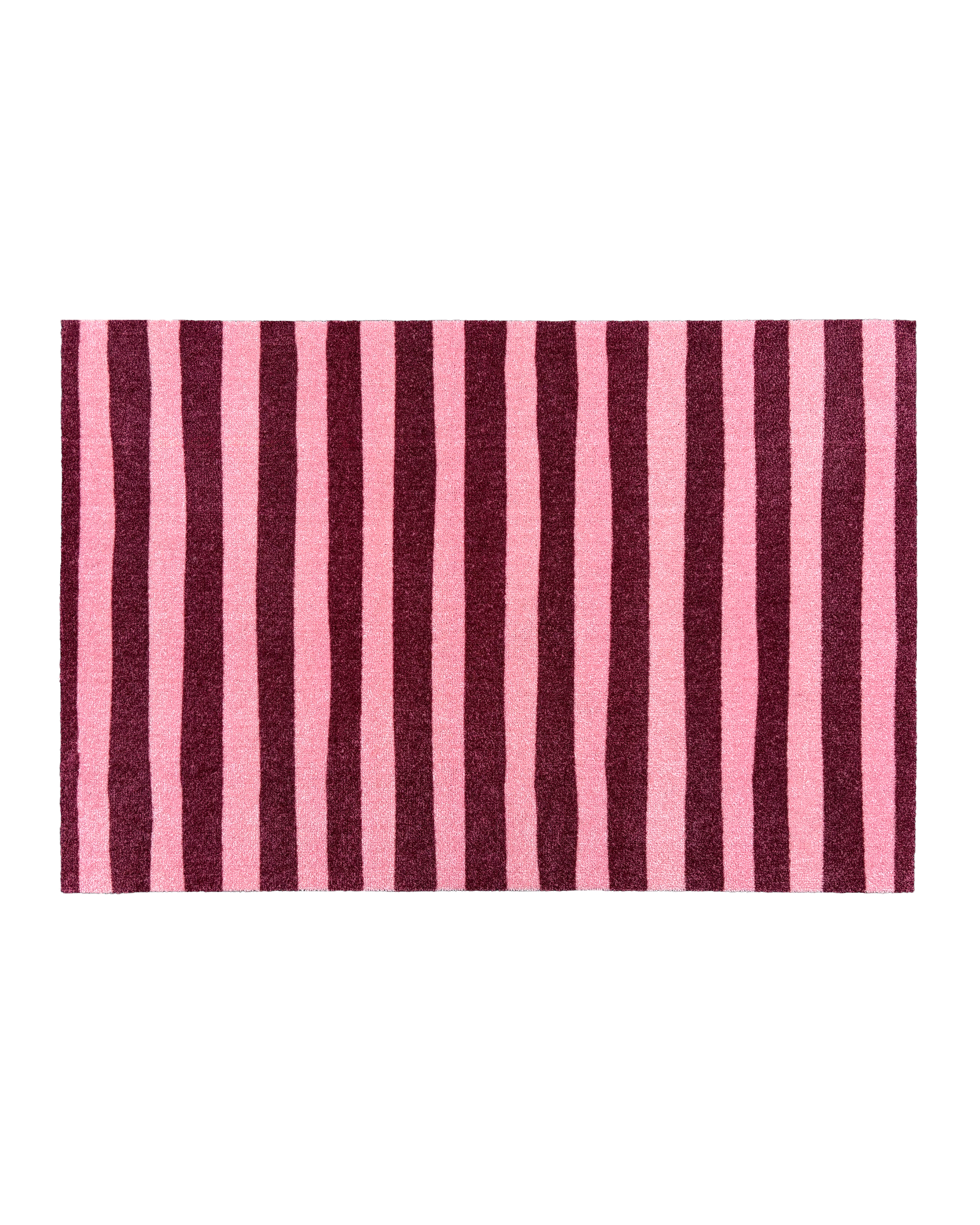 (SAMPLE) Wobbly Stripe Doormat Bordo Pink