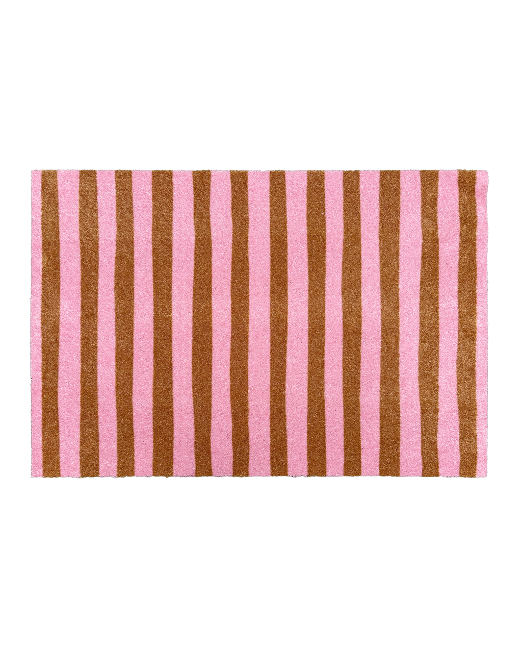 (SAMPLE) Wobbly Stripe Doormat Pink Toffee