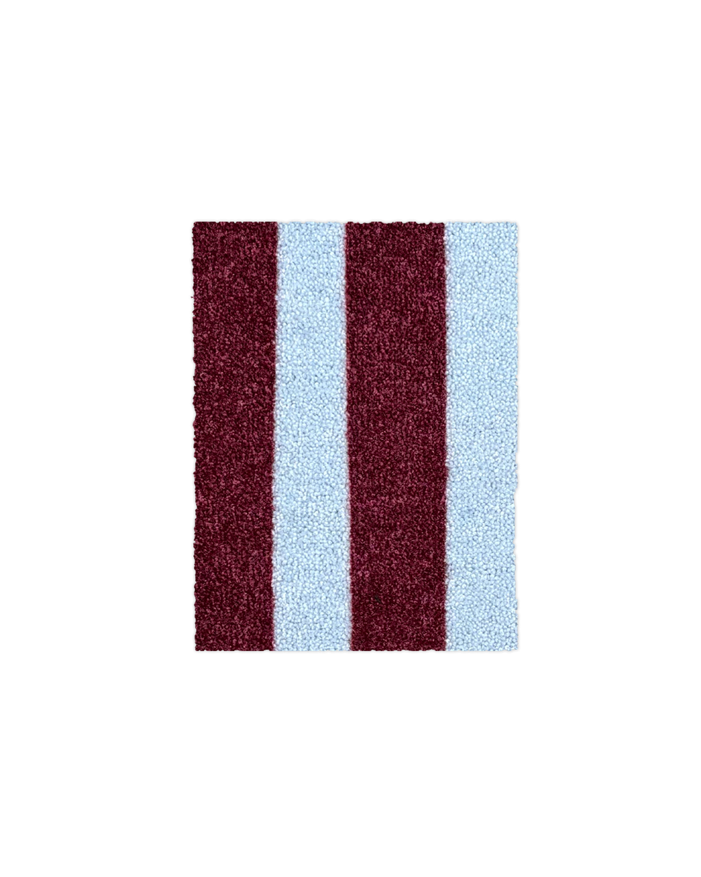 (SAMPLE) Wobbly Stripe Doormat Bordo Ice Blue