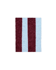 (SAMPLE) Wobbly Stripe Doormat Bordo Ice Blue
