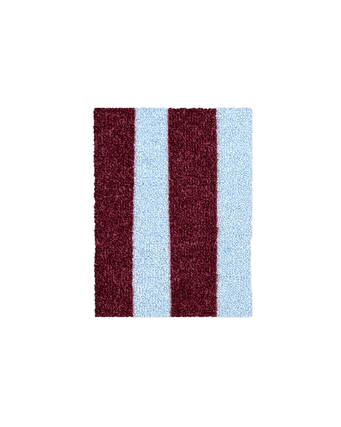 (SAMPLE) Wobbly Stripe Doormat Bordo Ice Blue