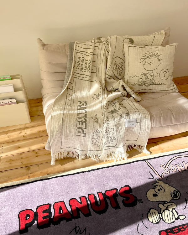 Peanuts Rug Comic Moon Purple