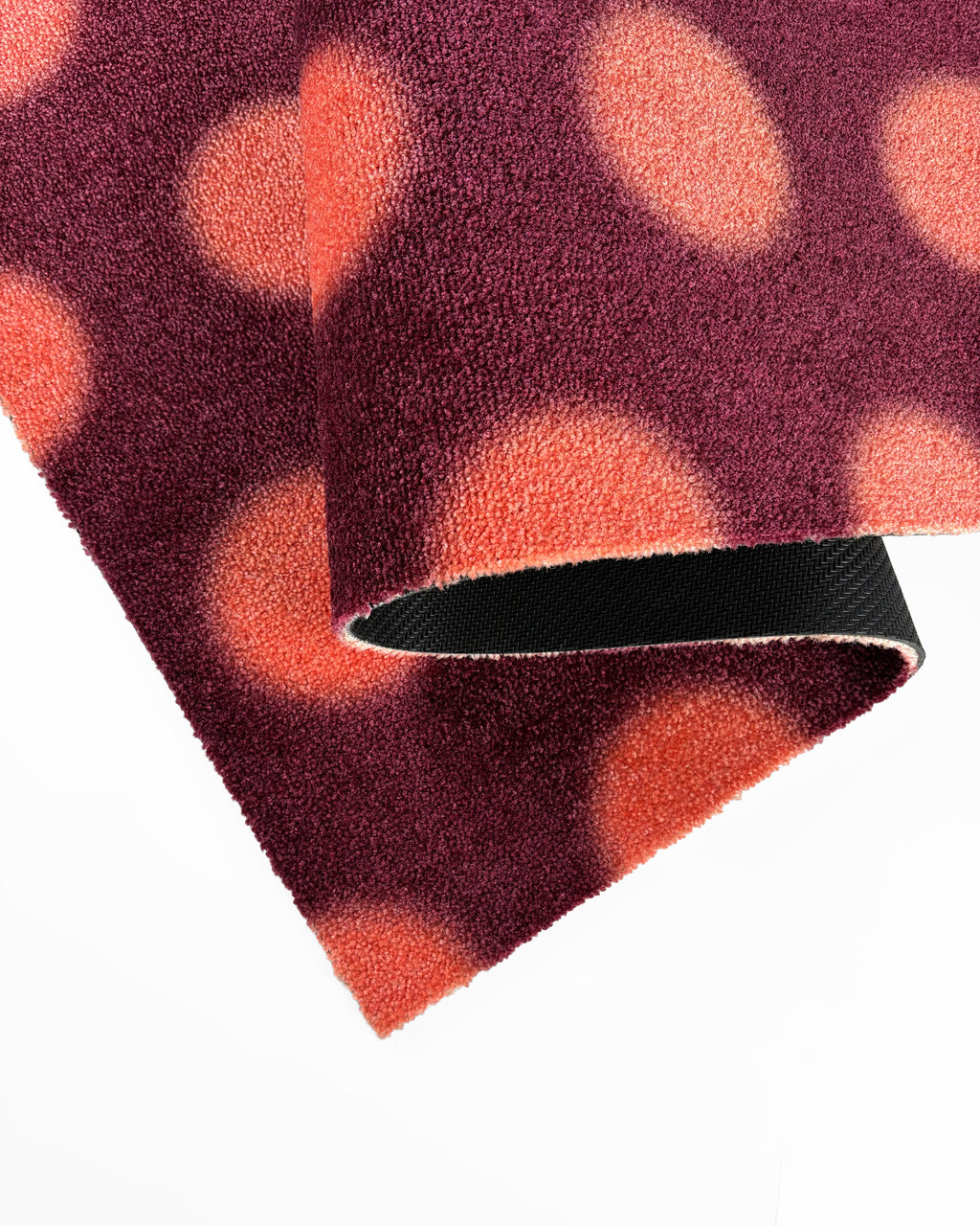 Puffy Polka Doormat Bordo Coral