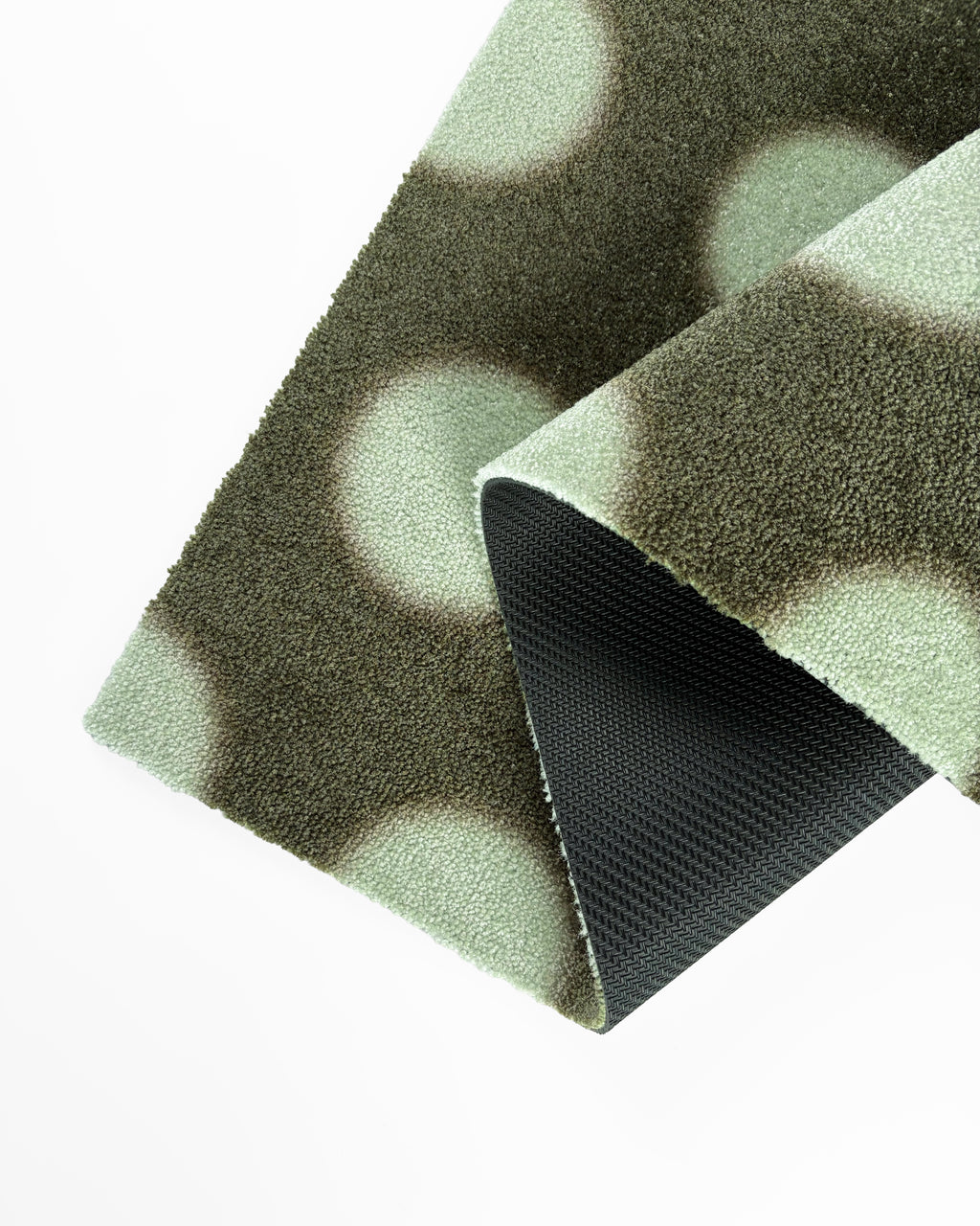 Puffy Polka Doormat Olive Sage