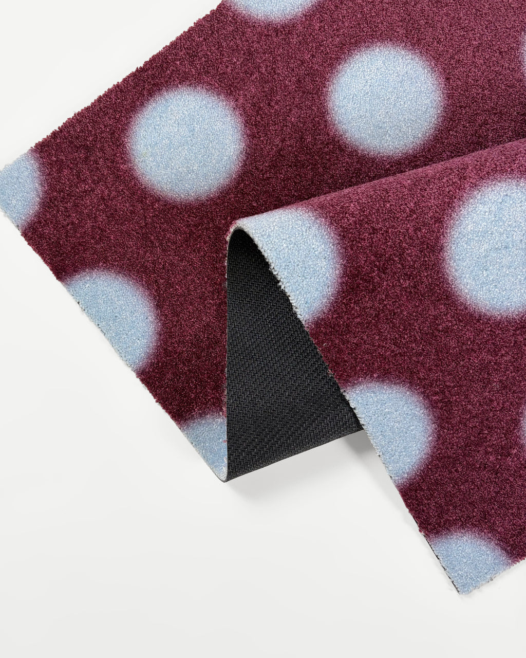 Puffy Polka Doormat Bordo Ice Blue