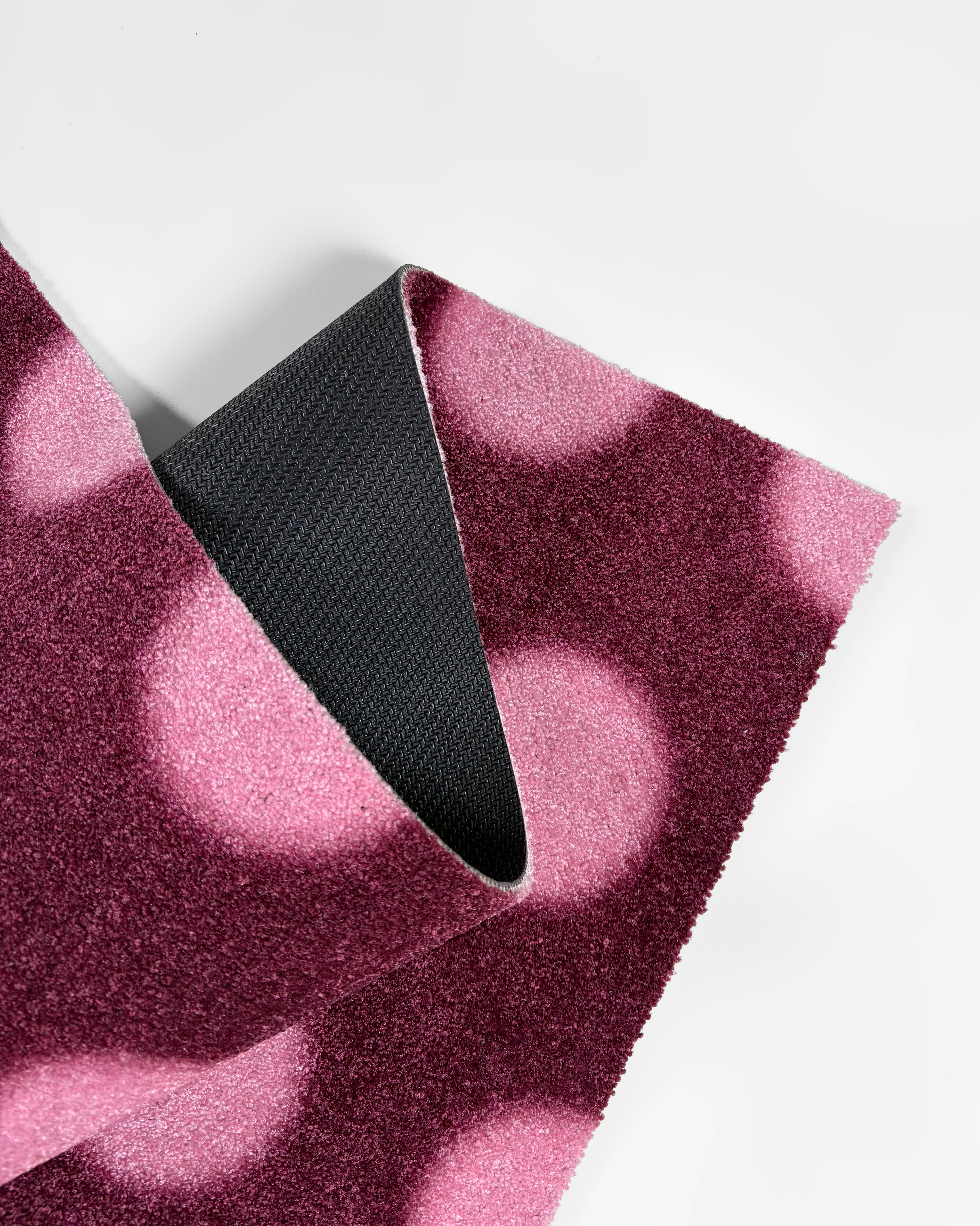 Puffy Polka Doormat Bordo Pink