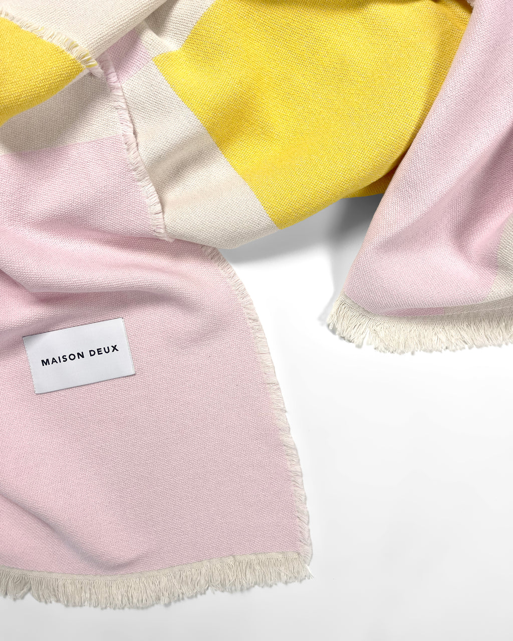 Check Bold Blanket Pink Sun