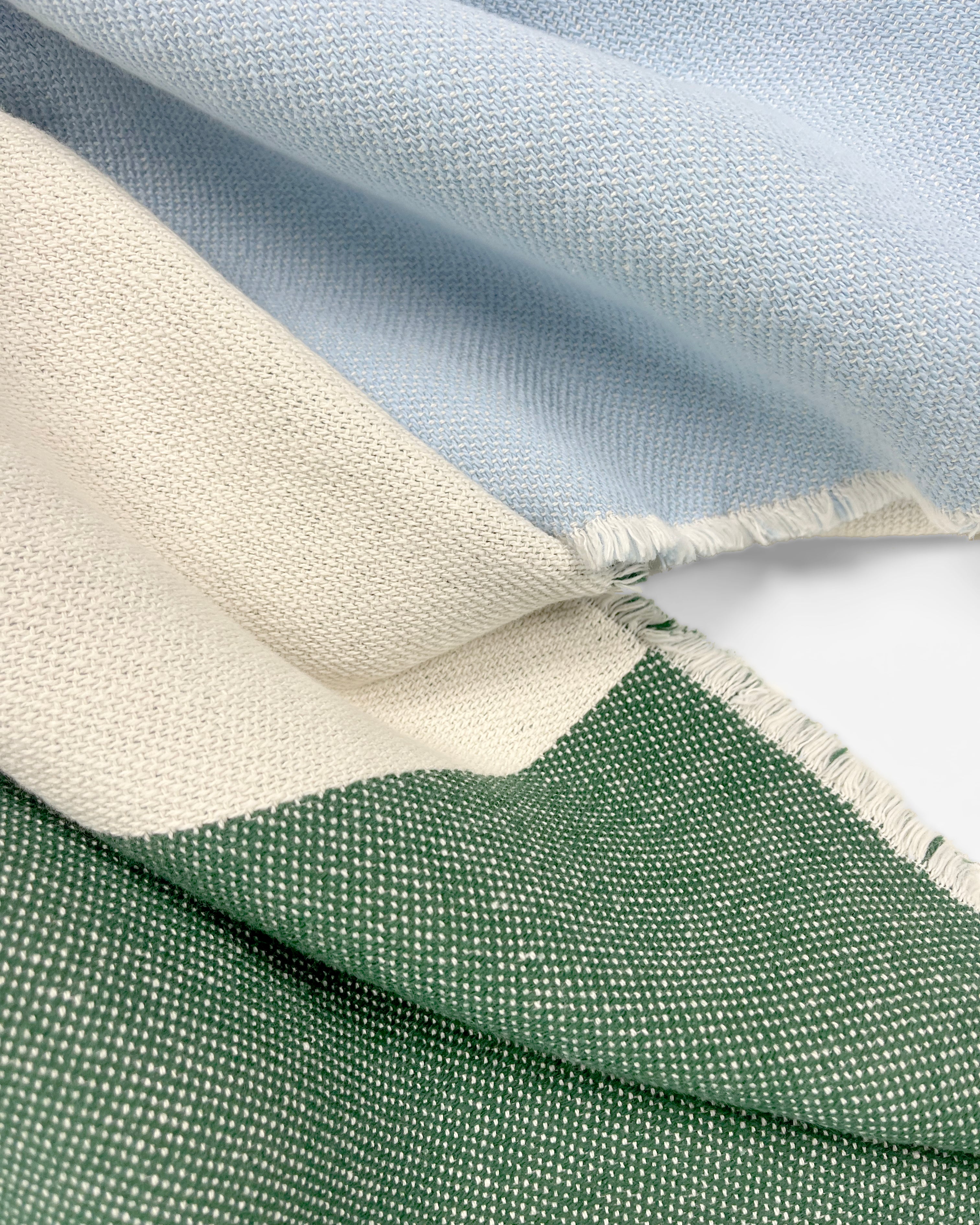 Check Bold Blanket Forest Blue