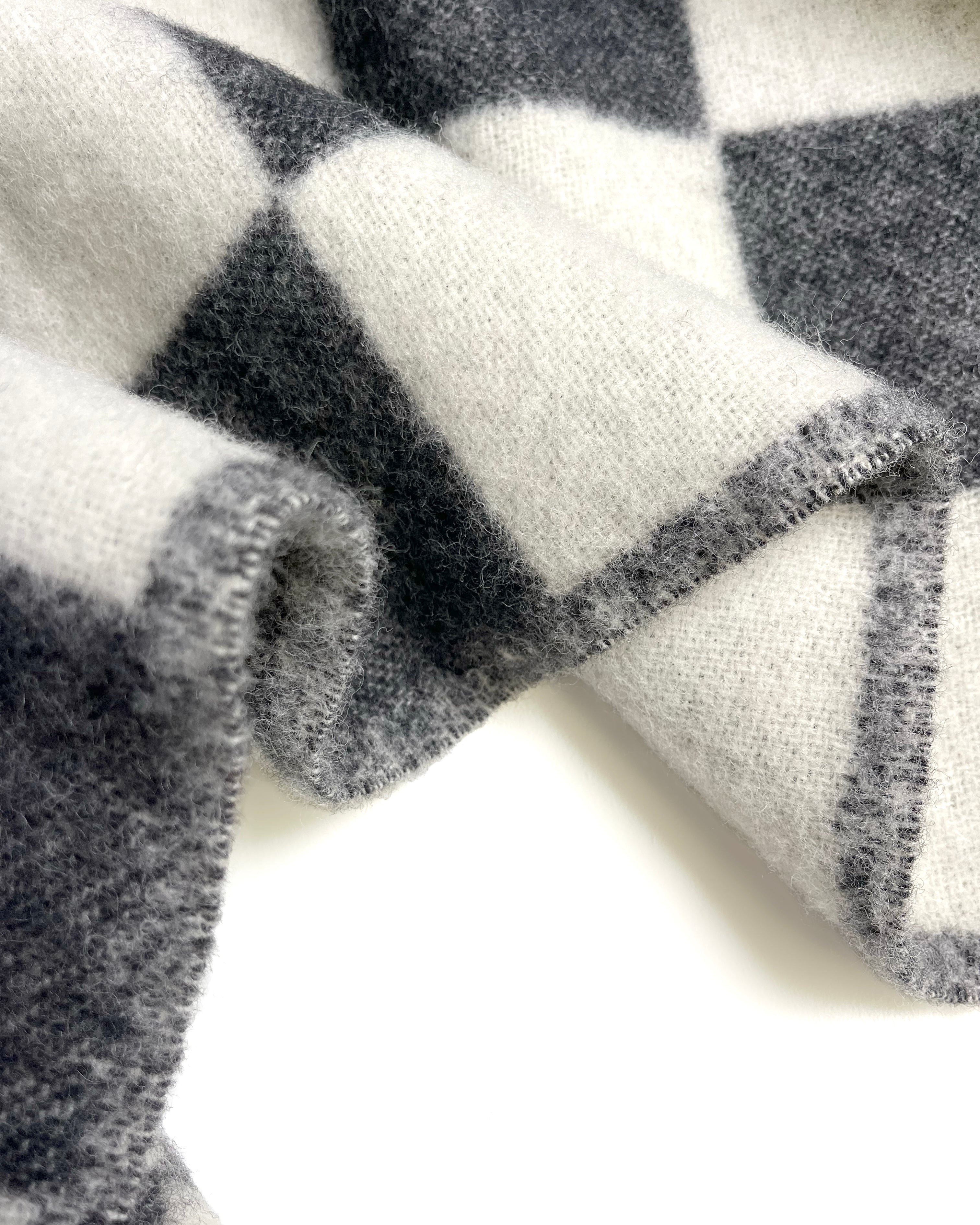 Checkerboard Blanket XL Black White – Maison Deux