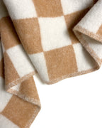 Schachbrettmuster-Decke XL Terra-Weiß