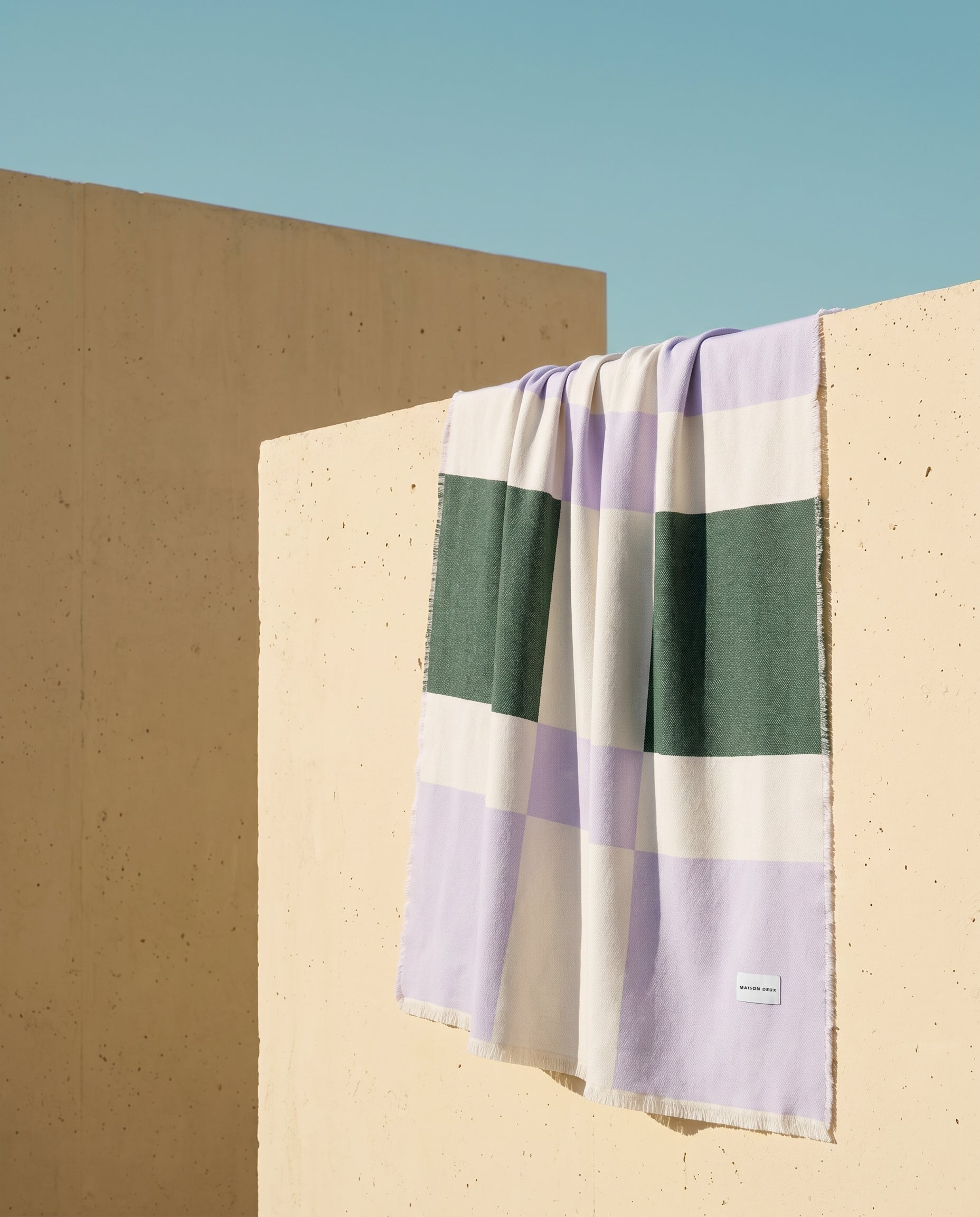 Check Bold Blanket Lilac Forest