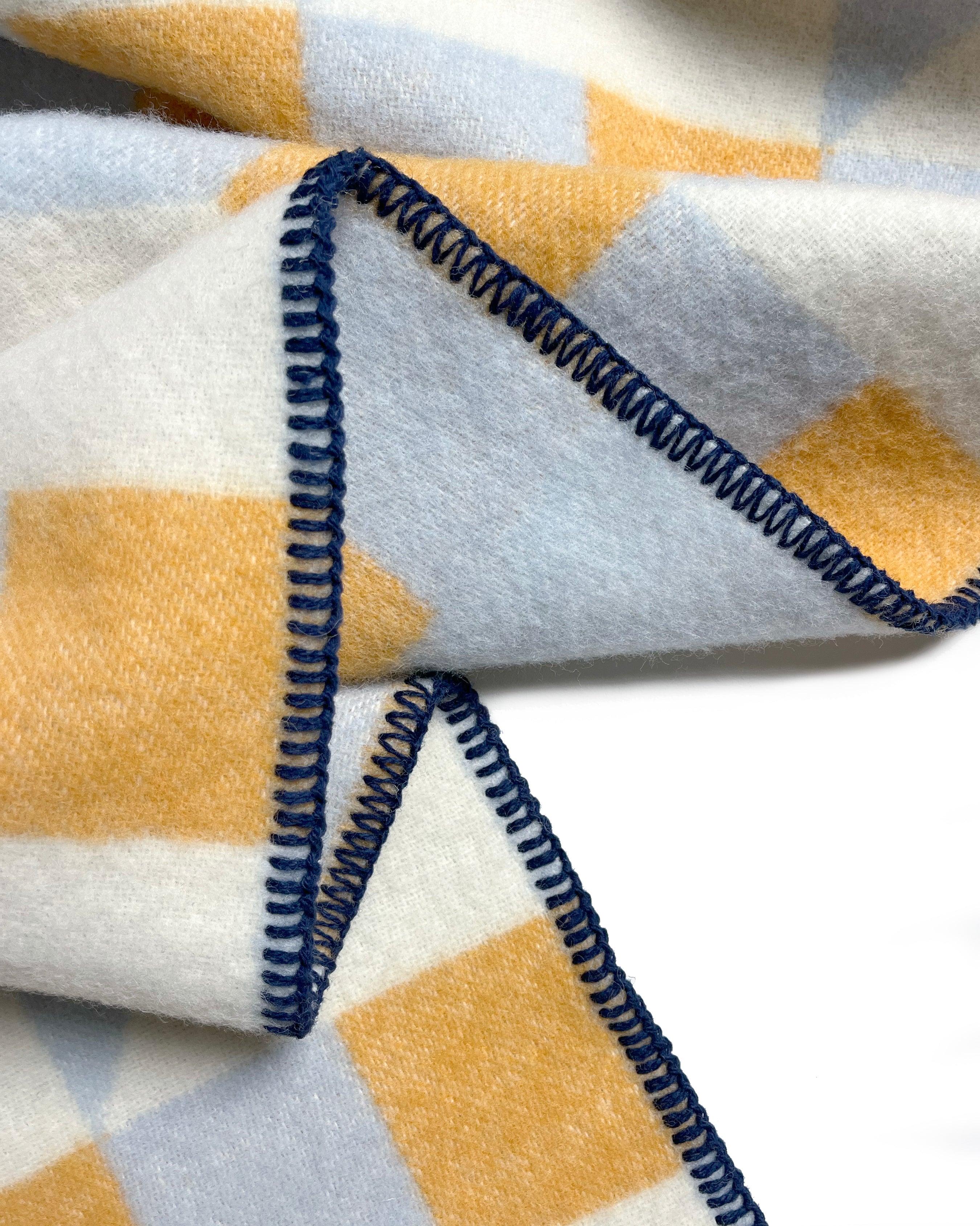 Cubics-Decke Blau Honig