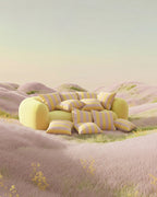 Candy Wrap Cushion Cover Pink Yellow