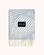 Moooi Blanket - Techno Bee Denim Cream