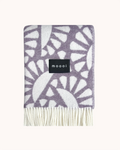 Moooi Blanket - Woodblock Beetle Plum Cream