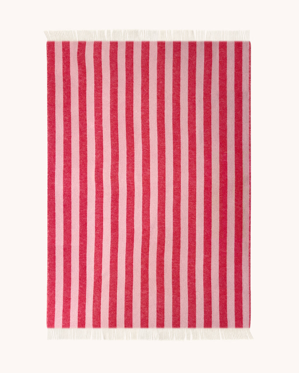 Wool Blanket Stripes - Pink Red