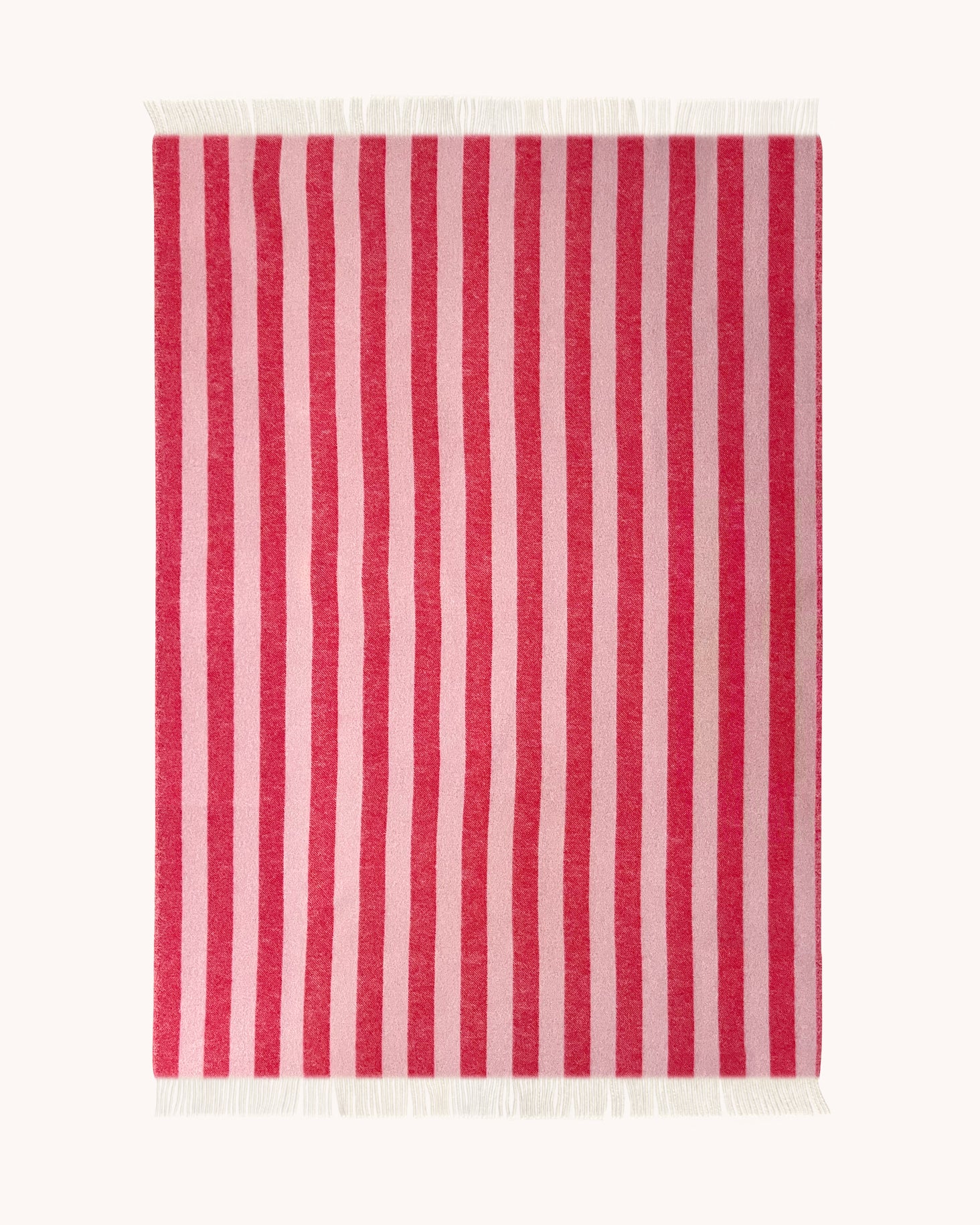 Wool Blanket Stripes - Pink Red