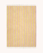 Wool Blanket Stripes - Pink Yellow