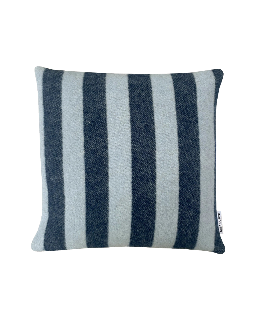 Candy Wrap Cushion Cover Navy Ice Blue