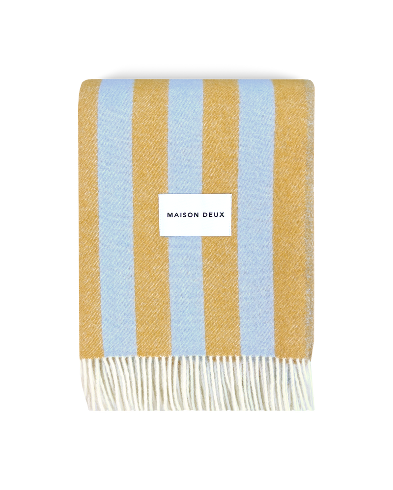 Candy Wrap Decke Blau Honig
