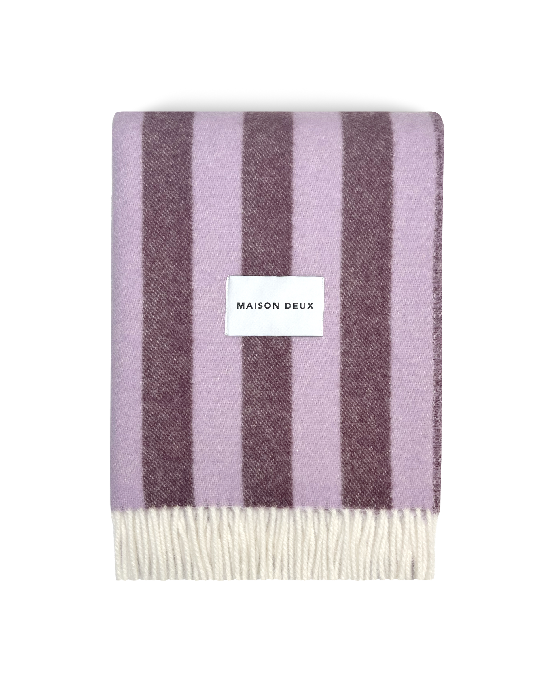 Candy Wrap Blanket Lilac Aubergine | Wool Blanket – Maison Deux