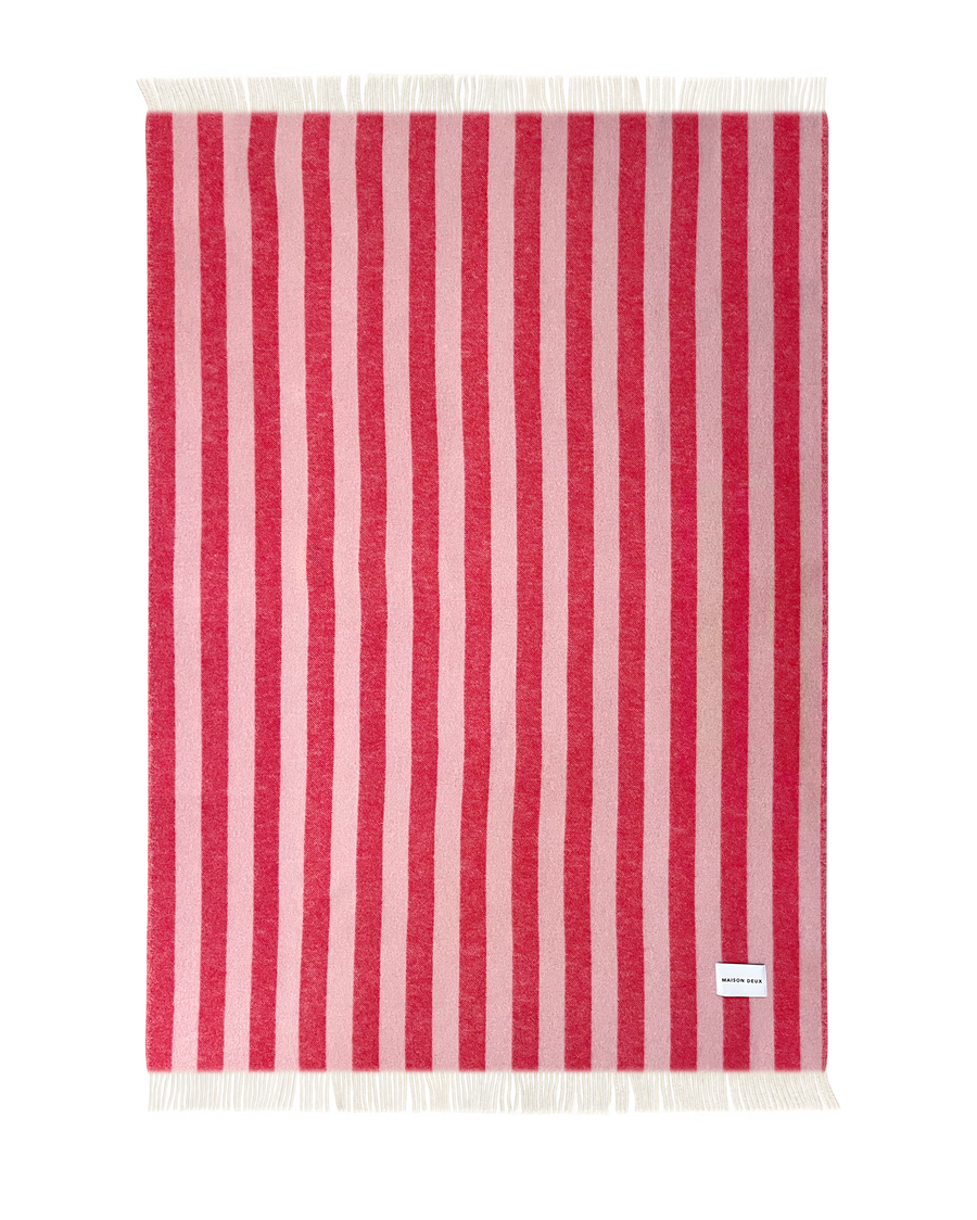Plaid Candy Wrap Rose Cerise