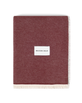 Check Bold Blanket Burgundy Pink