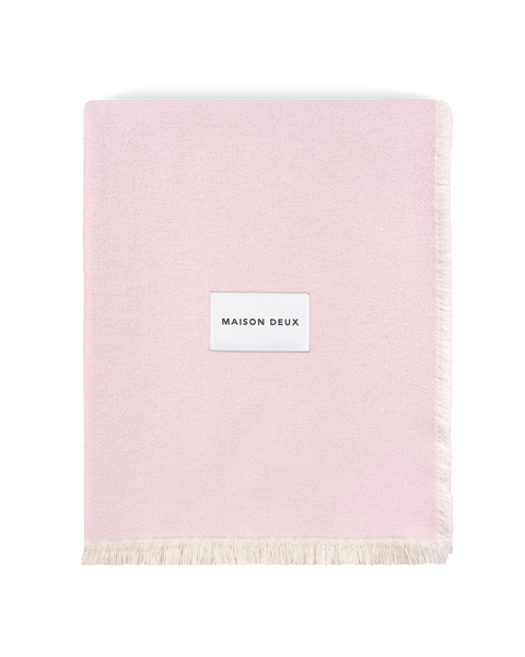 Check Bold Blanket Pink Sun – Maison Deux